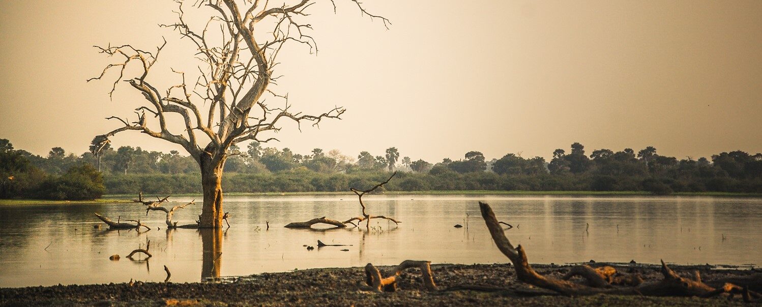 VIEW OF LAKE MANZE ON southern tanzania safari