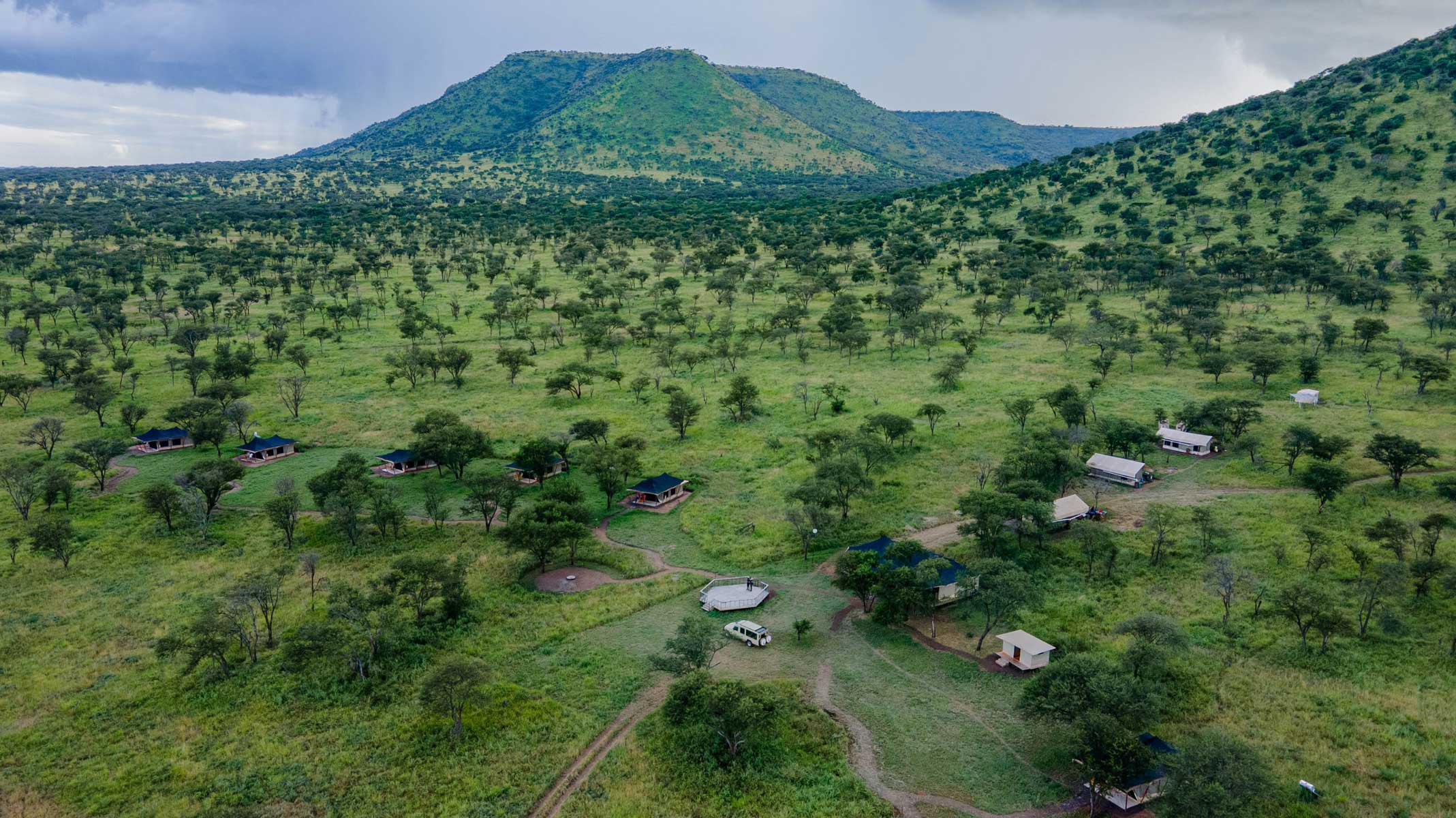 Guest area at Golden Safari Camp