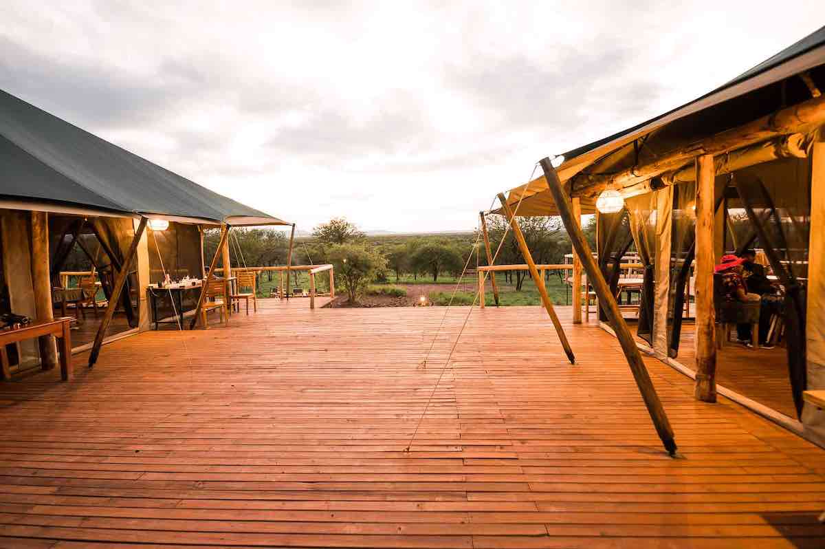 Guest tent at Tukaone Camp