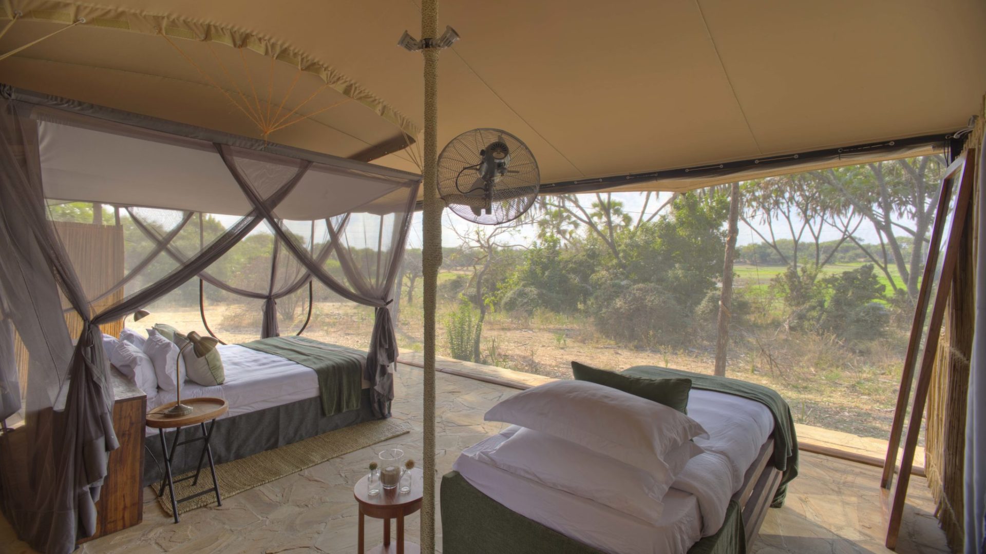 Bush setting at Roho ya Selous Lodge